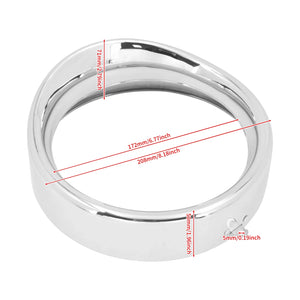Anneau de calandre de phare chromé pour Harley-Davidson Softail - vue 6