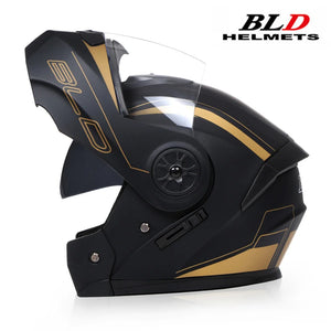 Casque moto modulable double visière, vue de trois quarts - vue 18