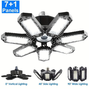 Lampe LED d'atelier à panneaux orientables 7/10+1, culot E26/E27, 150W 6500K – photo 8/9
