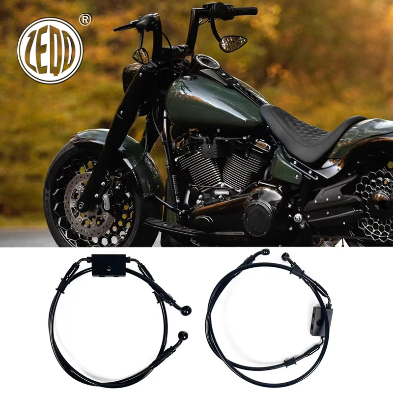 Durite de frein ABS renforcée pour Harley-Davidson Sportster 883/1200, Forty-Eight, Softail Fat Boy, Breakout (2014-2024)