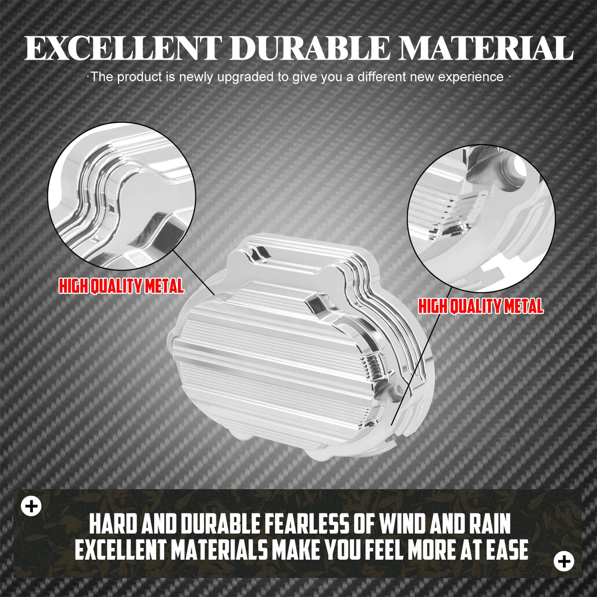Cache latéral de boîte de vitesses CNC noir/chrome pour Harley-Davidson Touring 2014-2020 – photo 4/8