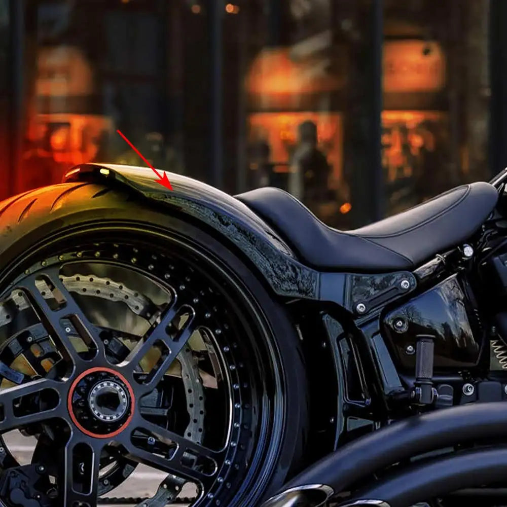Garde-boue arrière noir vif pour Harley Softail Breakout - vue 6