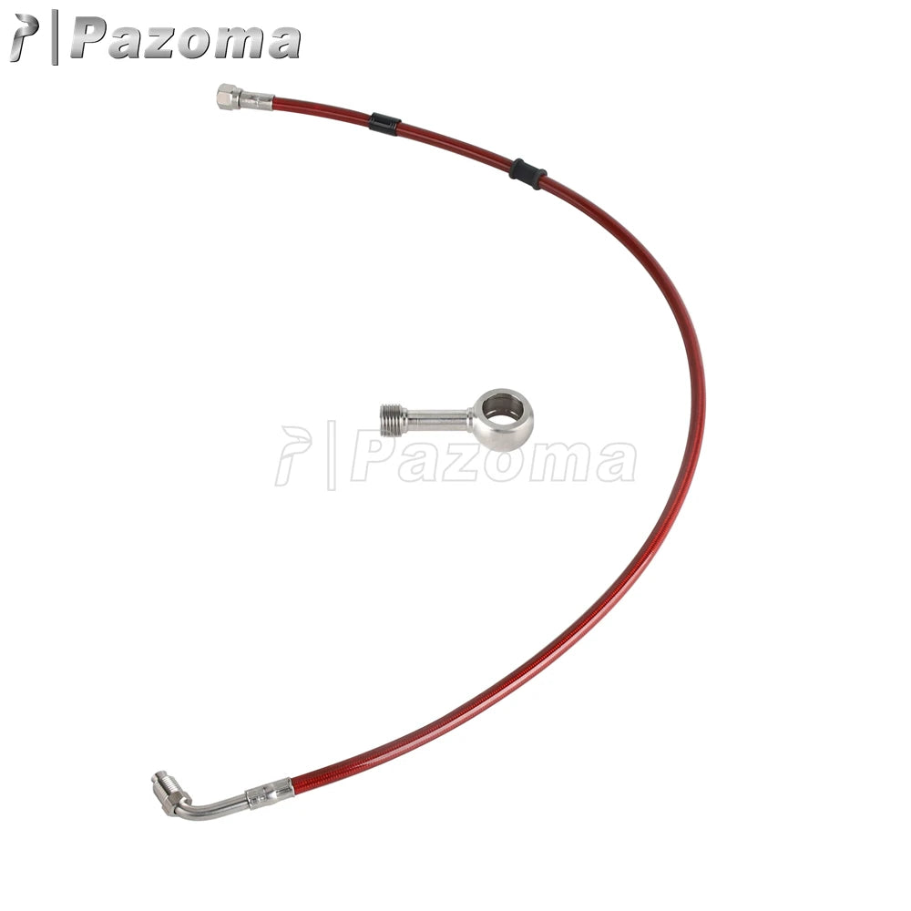 Durite de frein avant supérieure inox 60/70/75 cm pour Harley-Davidson Softail M8 Street Bob, Fat Bob, Breakout 2018-2024