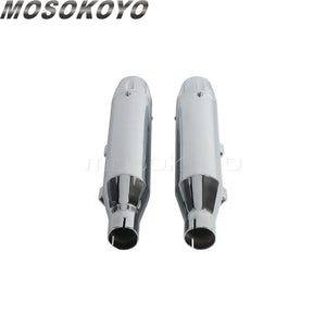 Silencieux slip-on chromés pour Harley Sportster 2014-2016 - vue 2