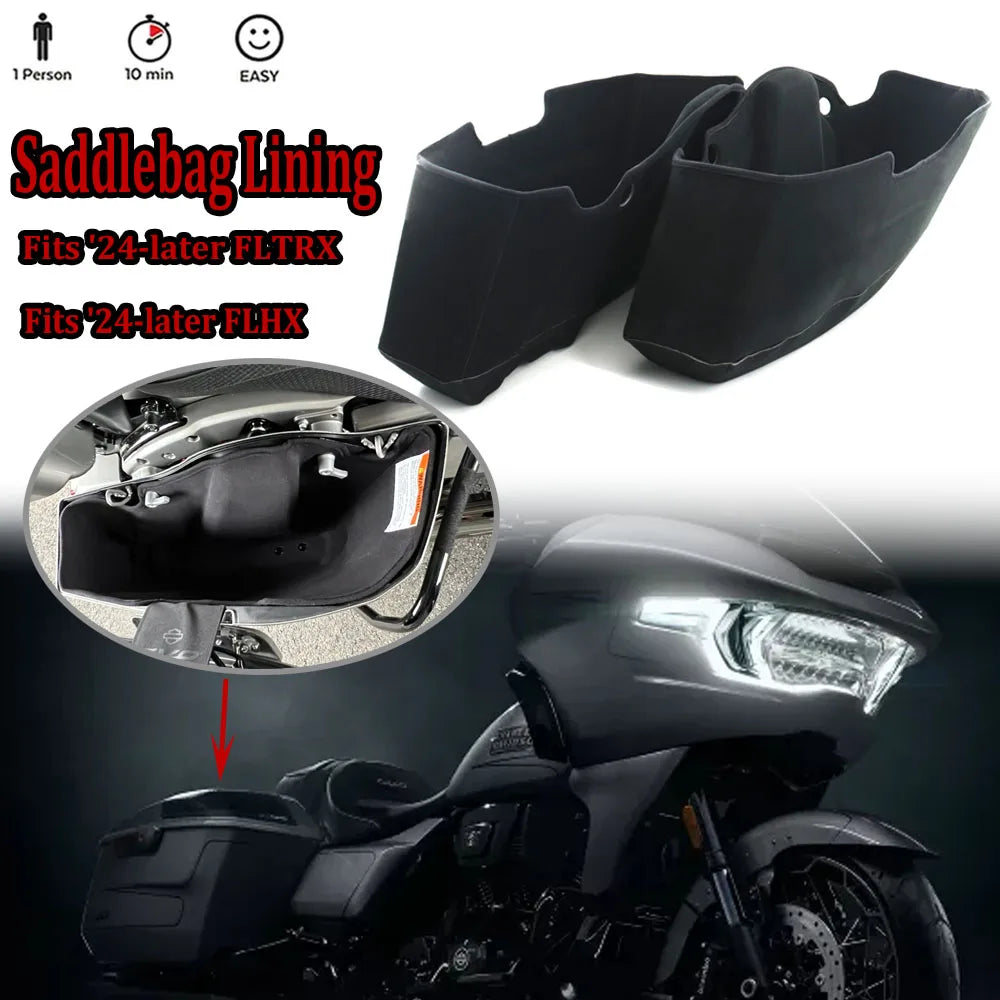Doublure Intérieure de Sacoches (Paire) - Harley-Davidson Street Glide & Road Glide 2024 et plus récent – photo 1/6