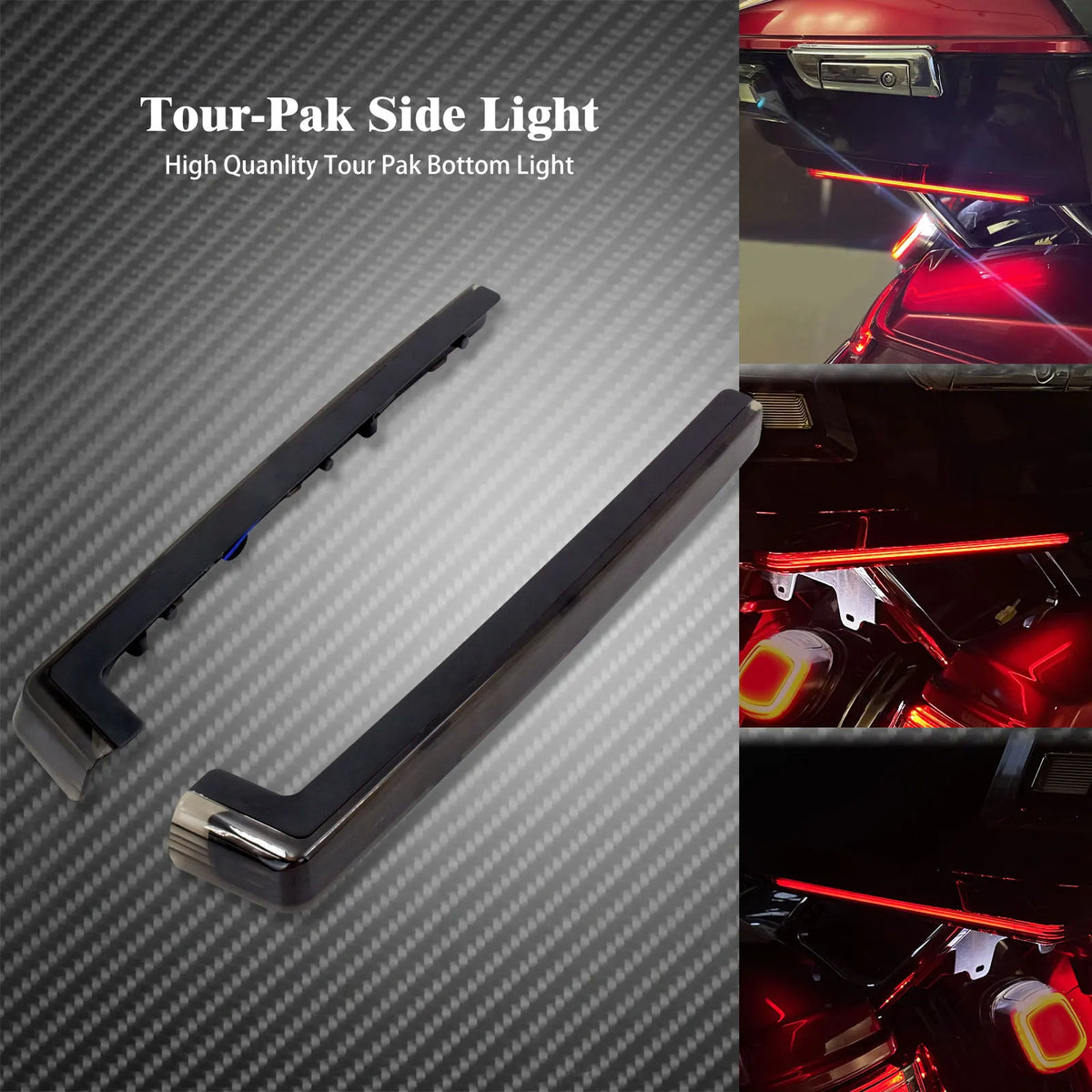 Feux LED d'accent latéral pour valise de tourisme King Tour Pak, Harley Touring et Trike 2006-2022 - vue 8