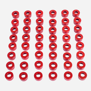 Kit de 48 caches de vis moteur rouges pour Harley - vue 3