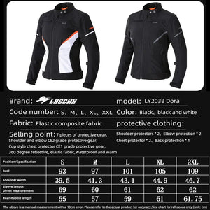 Ensemble blouson et pantalon moto femme noir hiver - vue de face - vue 6