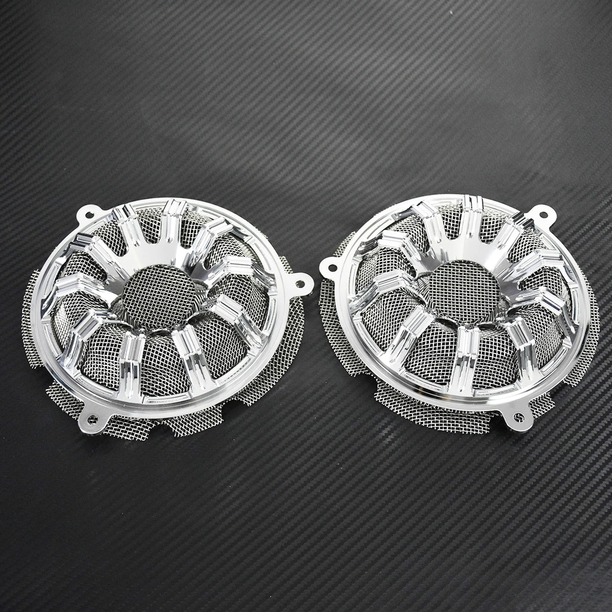 Grilles de haut-parleurs avant 6'' en aluminium (lot de 2) - Harley Touring Electra Glide, Street Glide, Tri Glide 2014-2023 – photo 3/12