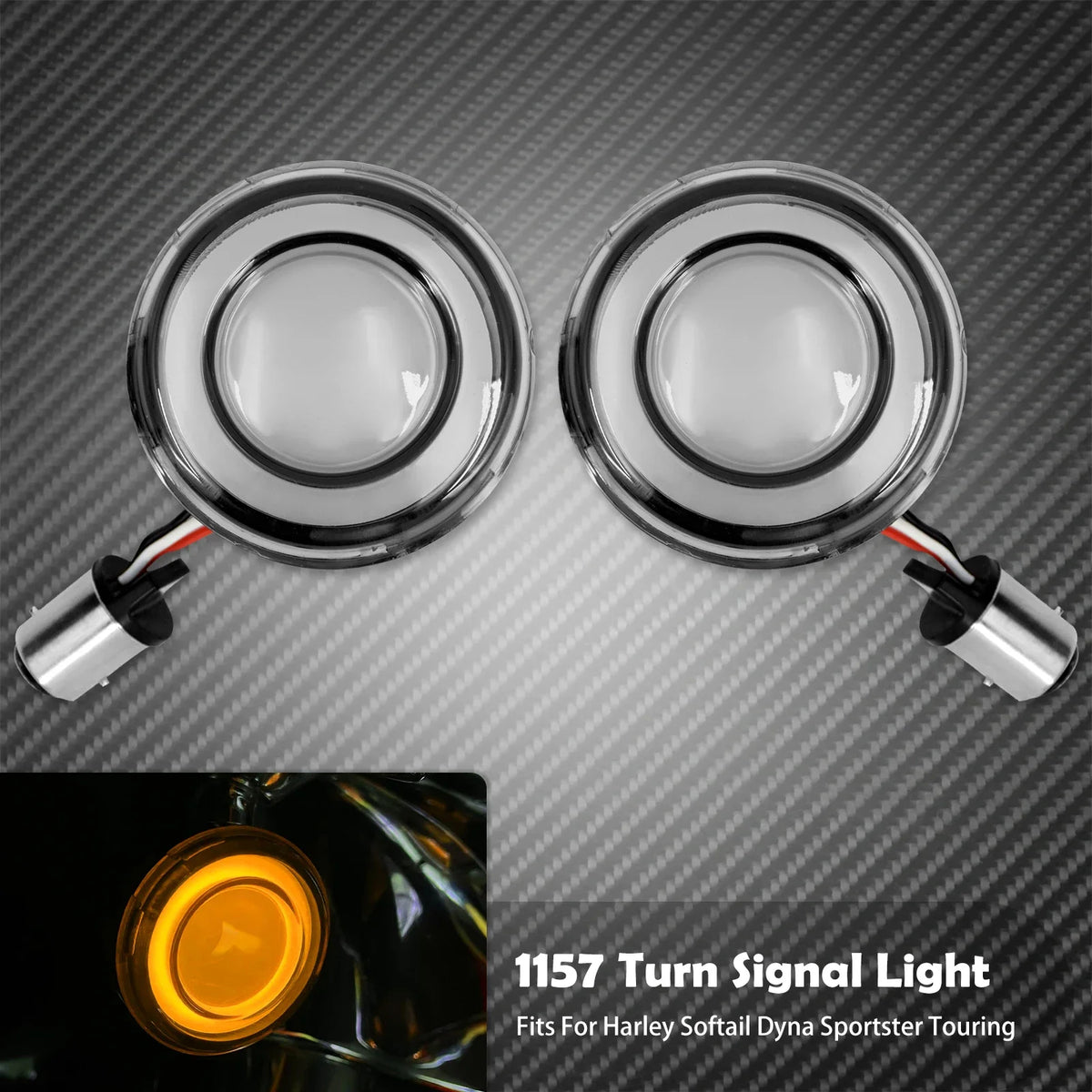 Clignotants LED Type Bullet Connecteur 1157 - Harley-Davidson Touring, Sportster, Softail, Dyna – photo 9/9