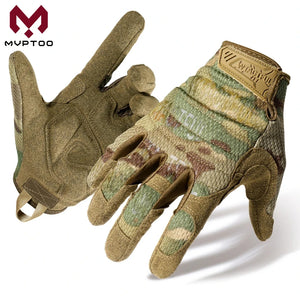 Gants tactiques camouflage - vue de face - vue 1