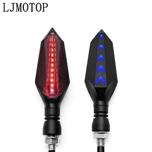 Clignotants LED à défilement séquentiel pour moto, feux de position ambrés - vue 12