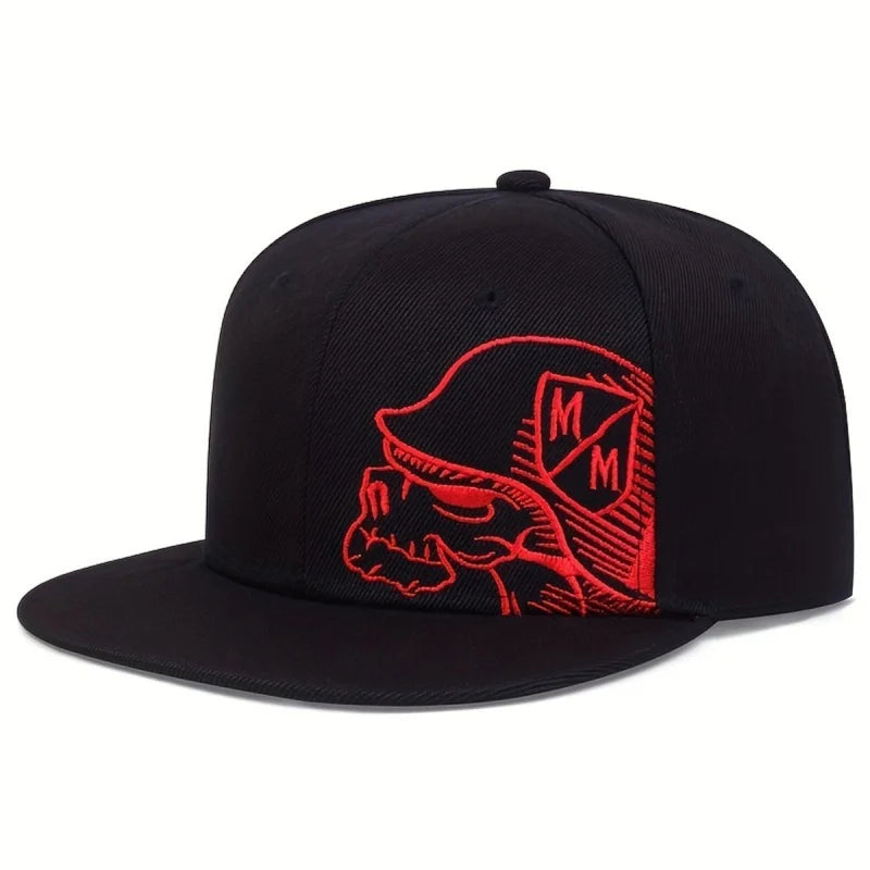 Casquette snapback brodée tête de mort - vue produit - vue 5