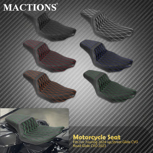 Selle Biplace Piquage Quadrillé - Harley-Davidson Touring 2024 et plus, CVO 2023 – photo 1/12