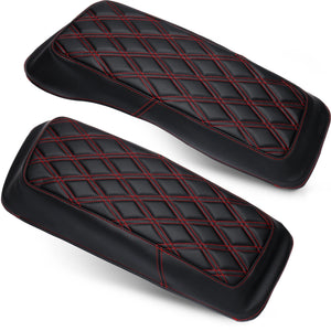 Caches de protection pour sacoches cavalières Harley Touring 1993-2013, cuir microfibre (la paire) - vue 12