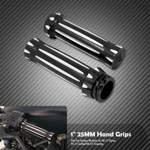 Poignées de Guidon 1" (25mm) - Harley-Davidson Sportster, Dyna, Softail, Touring, V-Rod – photo 7/7