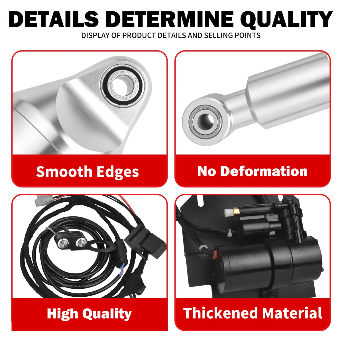 Kit de suspension pneumatique chromé pour Harley-Davidson Softail - vue 6