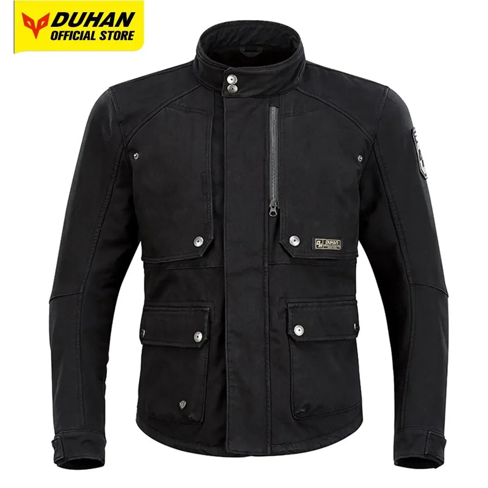Blouson moto homme noir avec protections - vue 7
