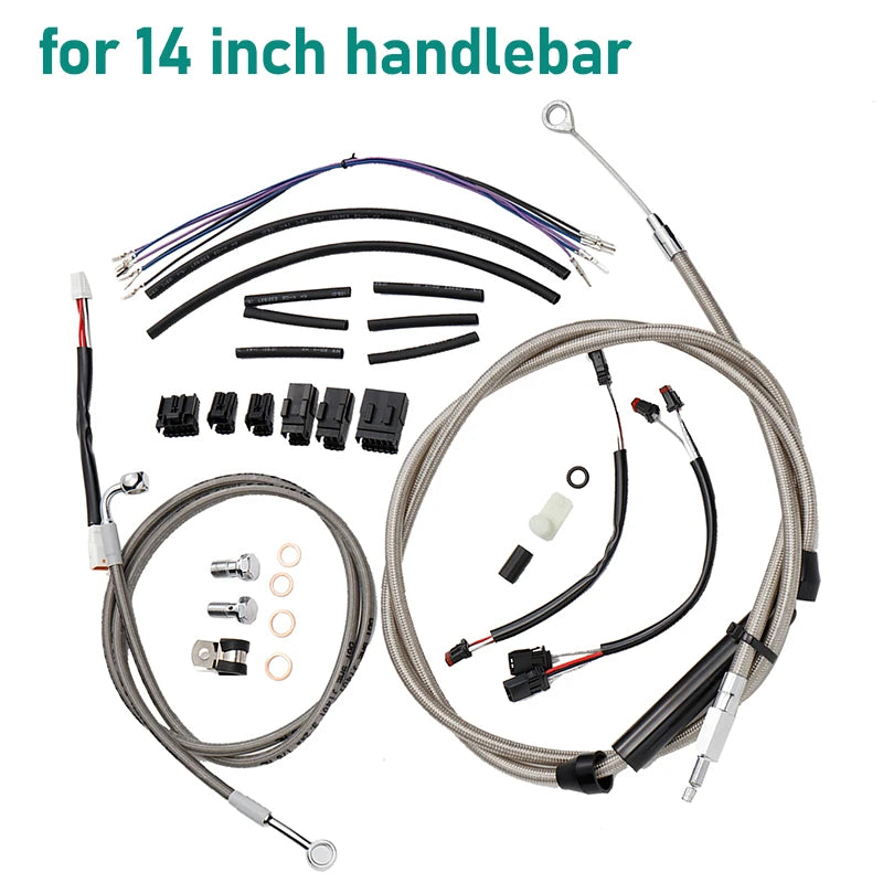 Kit de Câbles Rallongés pour Guidon - Harley-Davidson Softail 2016-2017 (Sans ABS) – photo 10/12