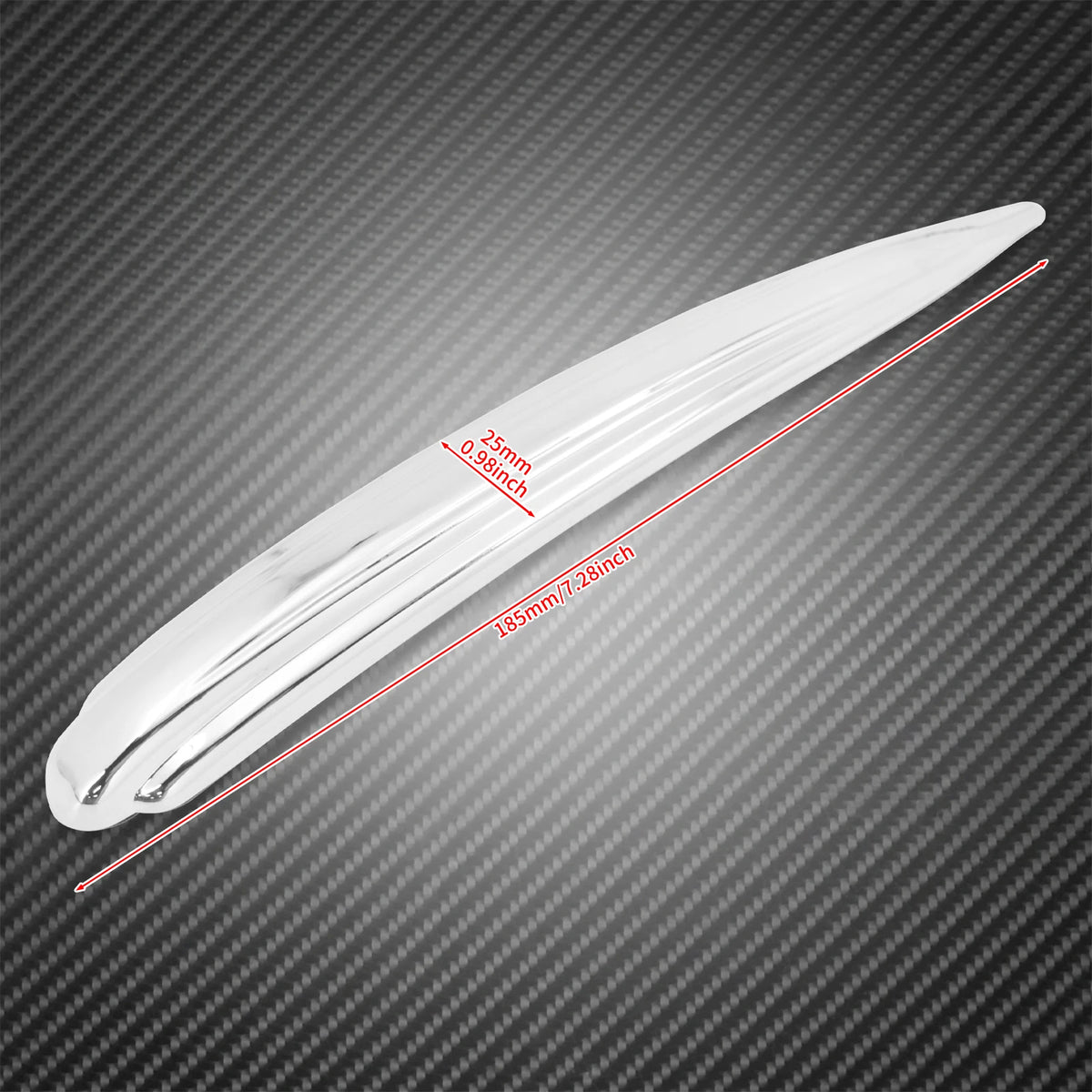 Baguette Chromée de Garde-boue Avant - Harley-Davidson Touring, Softail FLDE/FLHC/FLHCS 1984-2025 – photo 5/7