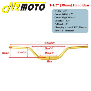Guidon moto noir style club pour Harley-Davidson - vue 7