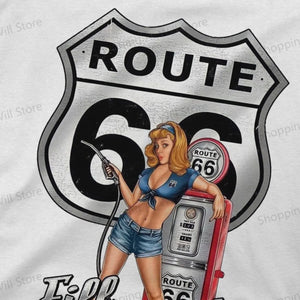 T-shirt Route 66 100% Coton Col Rond Manches Courtes Homme/Femme - vue 4