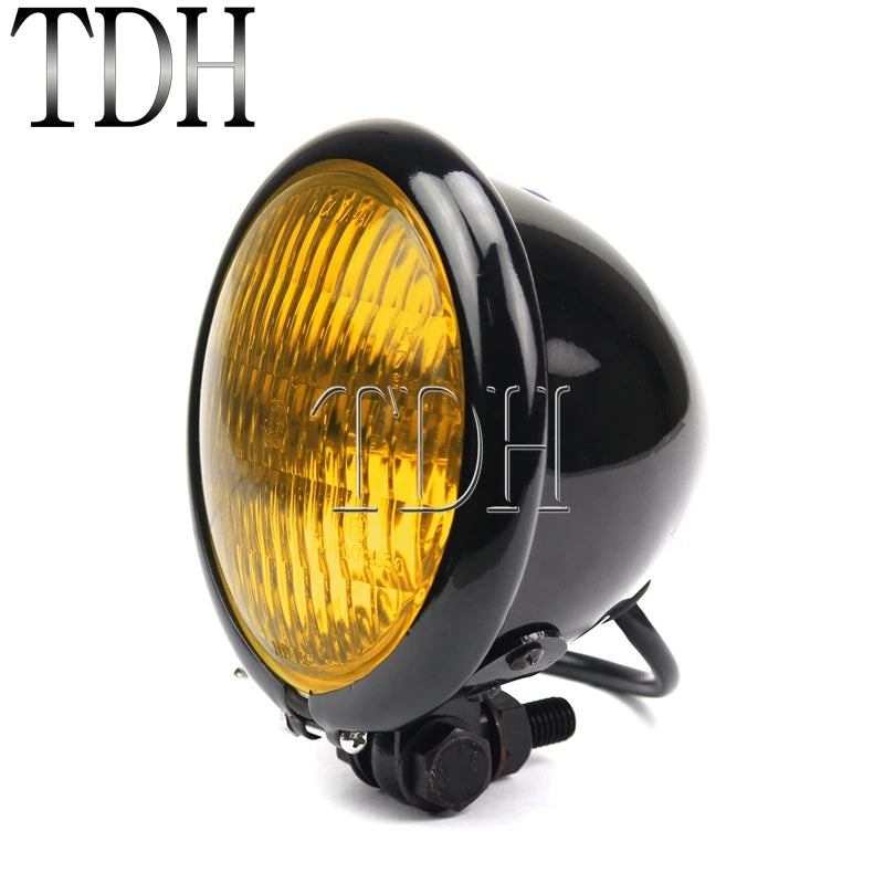 Phare rétro 4,5 pouces pour Harley chopper bobber - vue 6
