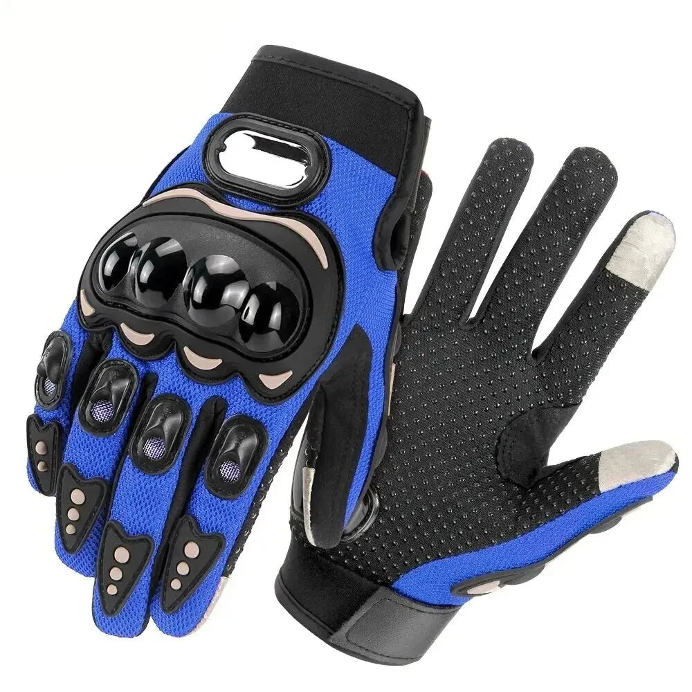 Gants moto noirs réfléchissants doigts longs - vue - vue 9