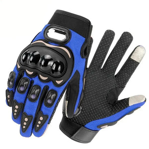 Gants moto noirs réfléchissants doigts longs - vue - vue 9
