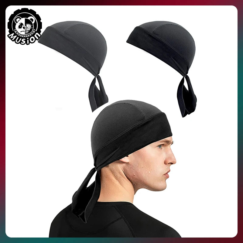 Cagoule sous-casque respirante style bandana pirate pour moto - vue 1