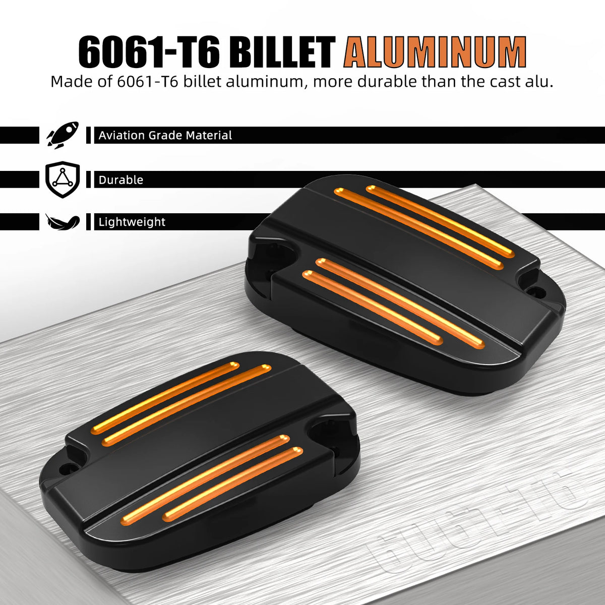 Caches de Maîtres-Cylindres Frein/Embrayage Aluminium - Harley-Davidson Street Glide, Road King, Road Glide 2018-2020 – photo 6/15