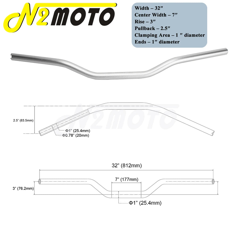 Guidon T-bar noir style club pour Harley Softail - vue 10