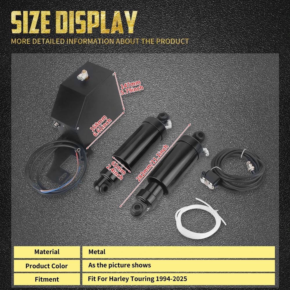Kit Suspension Arrière Pneumatique - Harley-Davidson Touring 1994-2025 – photo 6/7