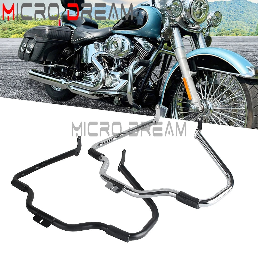 Barre de protection moteur chromée pour Harley-Davidson Softail (2000-2017)