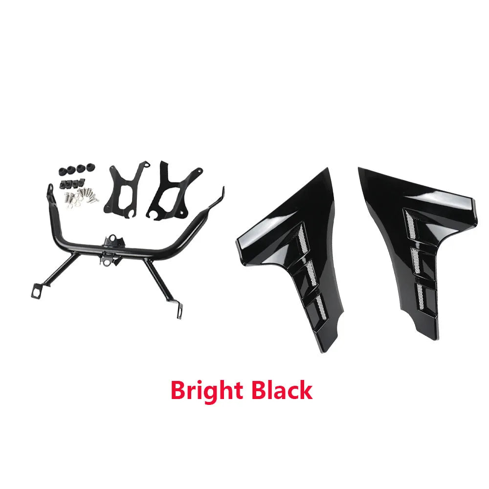 Support de spoiler latéral de carénage noir pour Harley Road Glide - vue 6