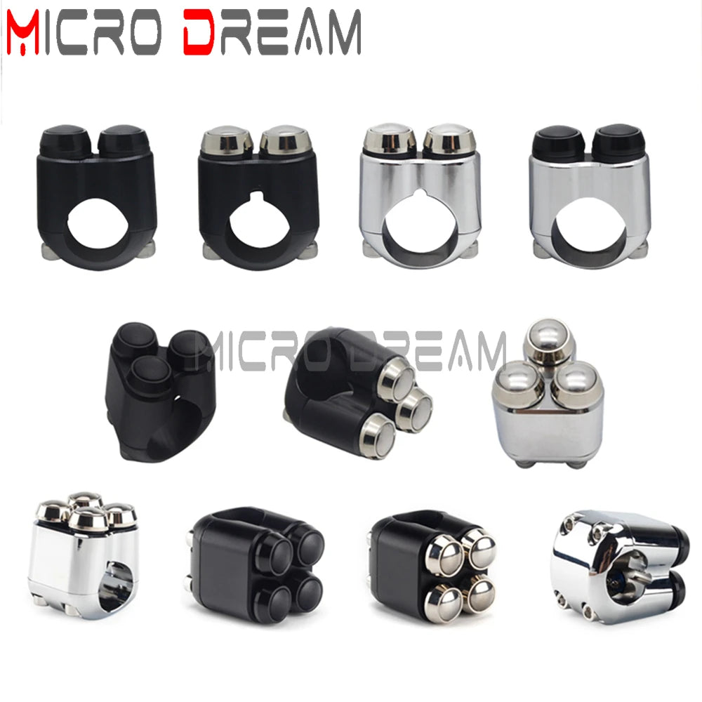 Commodo de guidon à boutons pour Harley - vue 4