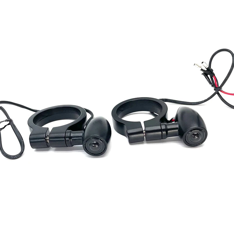 Clignotants LED bullet fourche 41 mm pour Harley Touring - vue 2