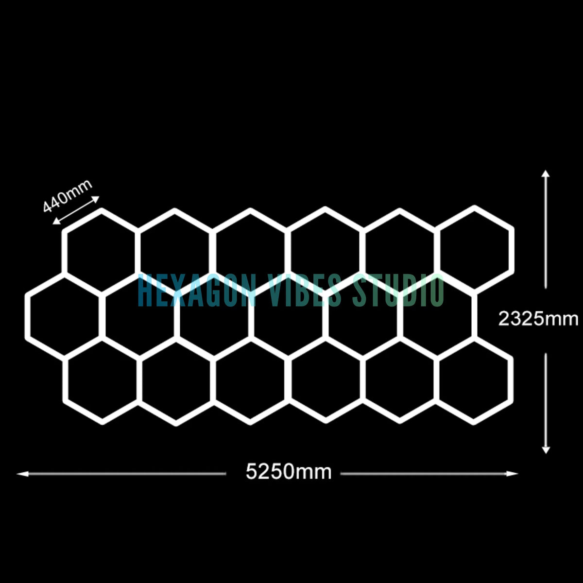 Panneau LED hexagonal nid d'abeille 6500K pour garage, salon de coiffure et atelier – photo 32/36