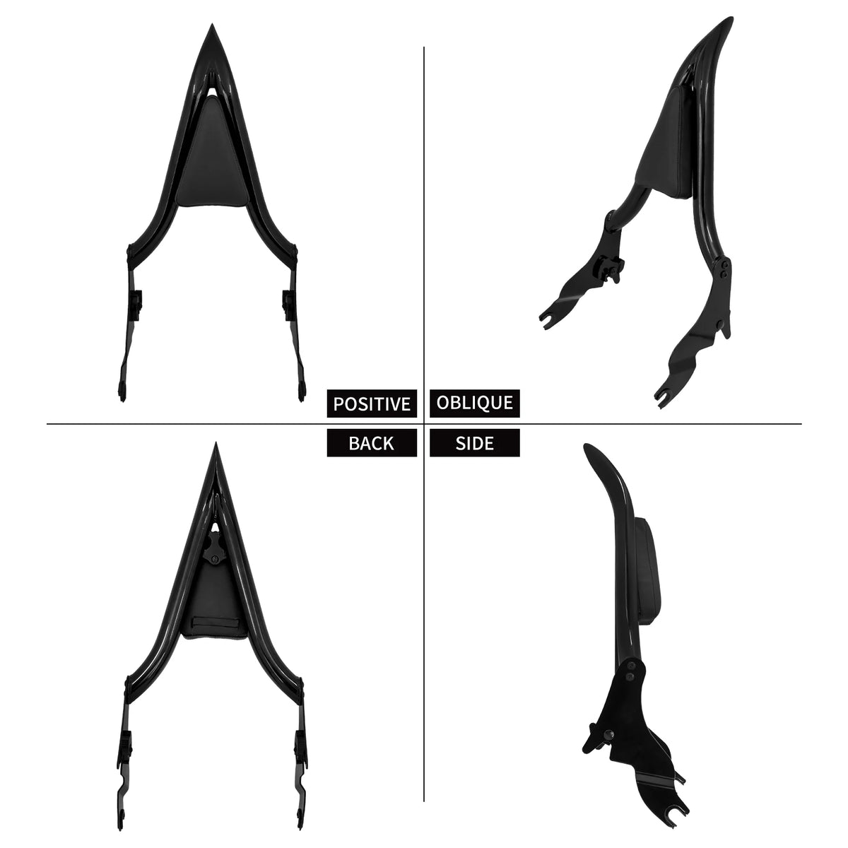 Dossier Passager Amovible 16'' (Sissy Bar) - Harley-Davidson Touring 2009-2025 – photo 5/6