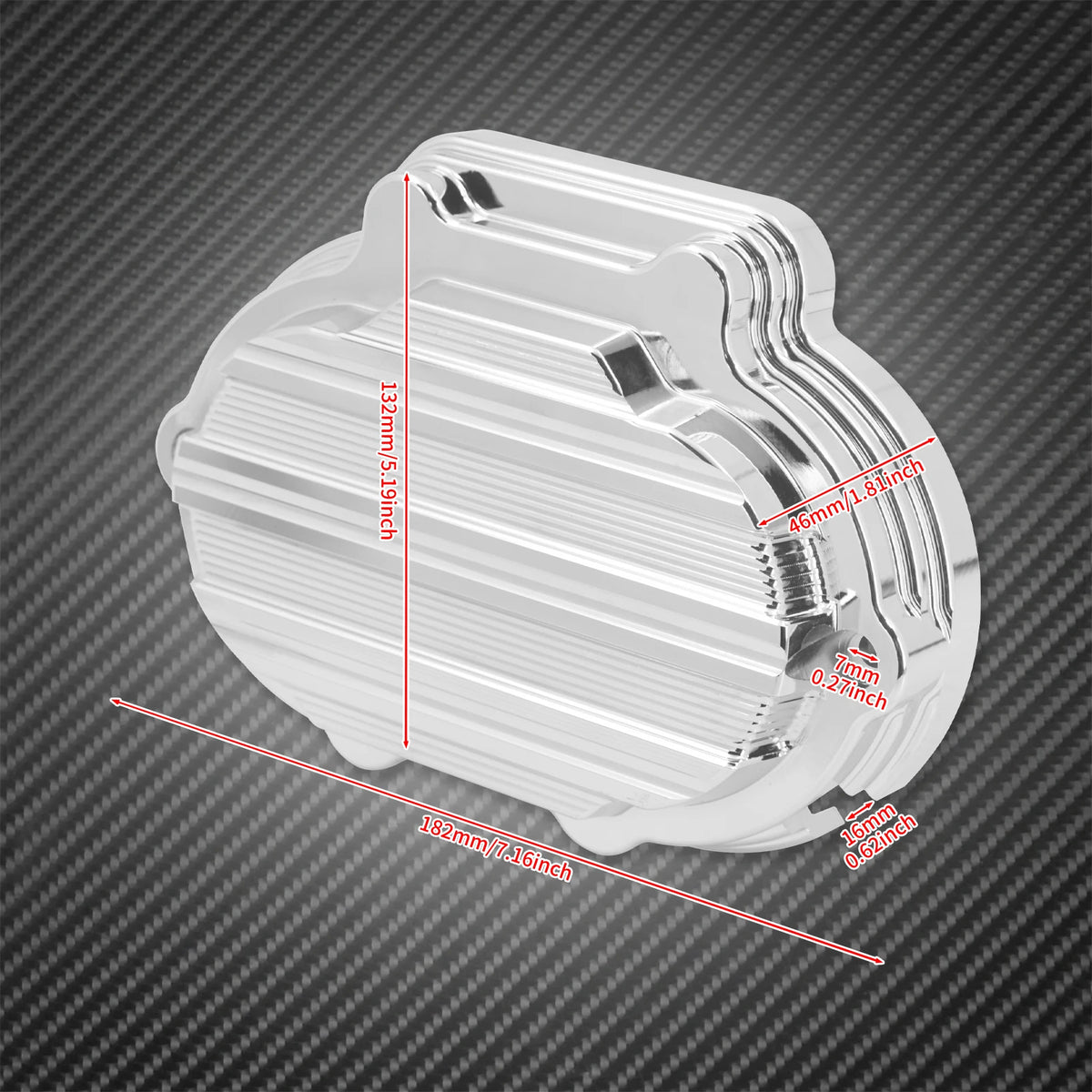Cache latéral de boîte de vitesses CNC noir/chrome pour Harley-Davidson Touring 2014-2020 – photo 6/8