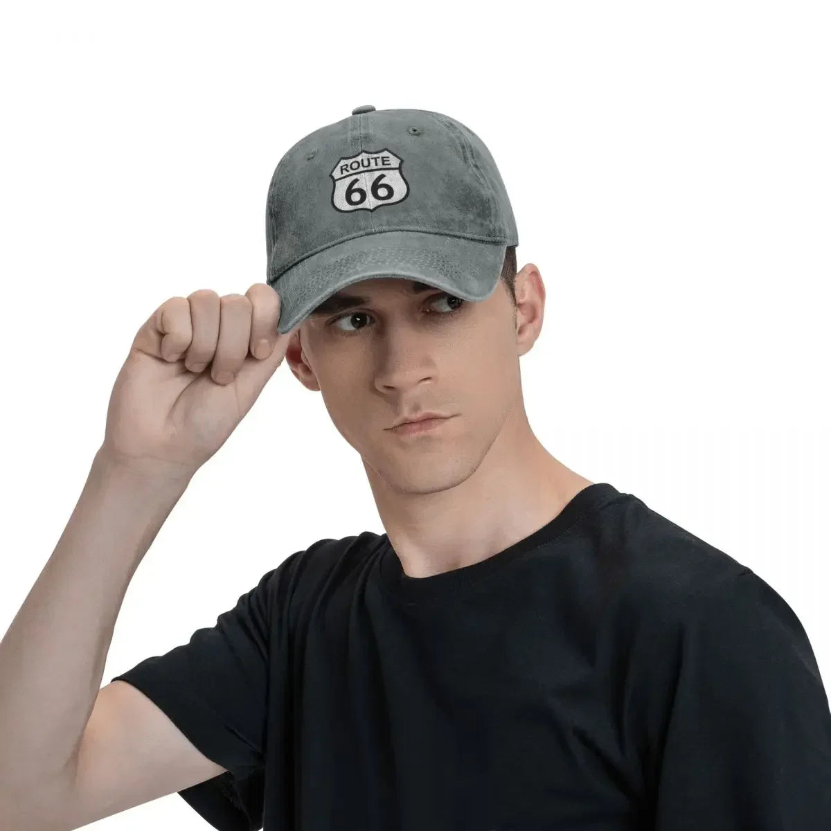 Casquette Route 66 effet vieilli - vue - vue 4
