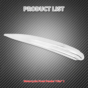 Baguette Chromée de Garde-boue Avant - Harley-Davidson Touring, Softail FLDE/FLHC/FLHCS 1984-2025 – photo 4/7