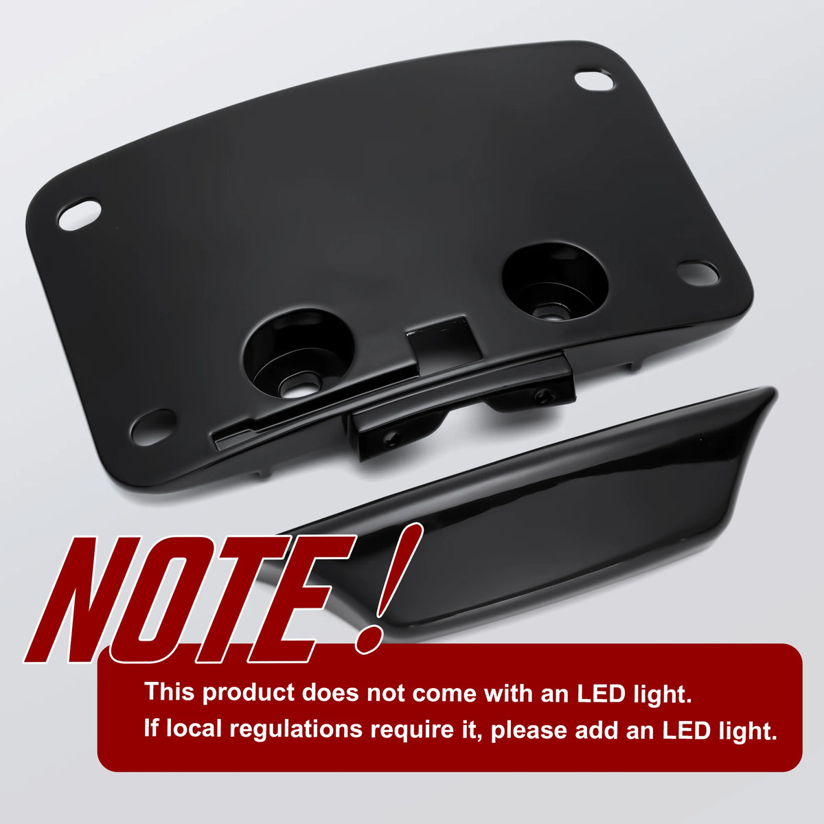 Support de plaque d'immatriculation profil bas pour Harley-Davidson CVO Street Glide, CVO Road Glide, Street Glide, Road Glide – photo 4/7