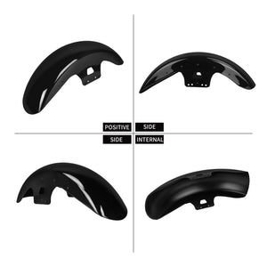 Garde-boue avant noir en acier pour moto Harley-Davidson Touring - vue 4
