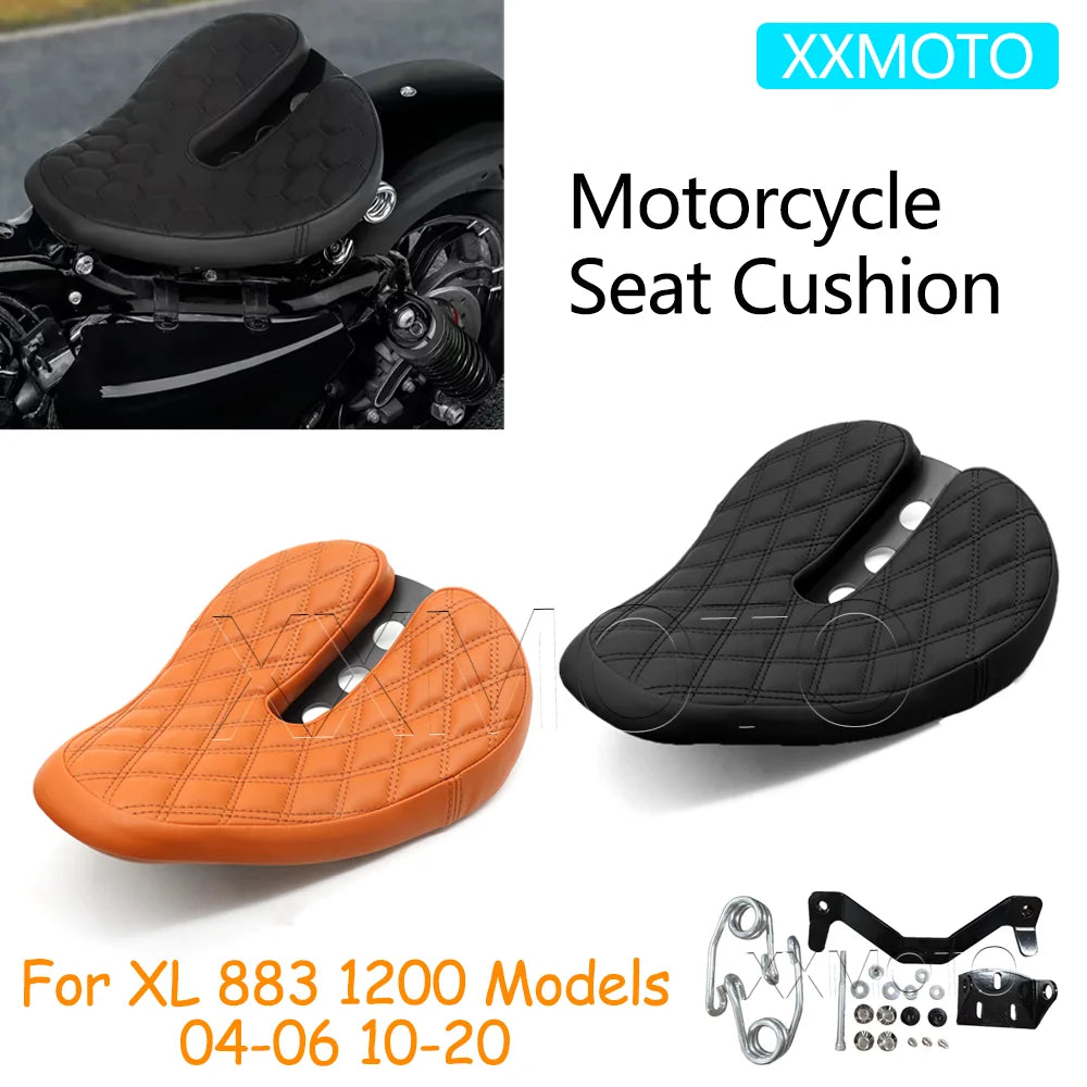 Selle modifiée en similicuir pour Harley-Davidson Sportster 883/1200