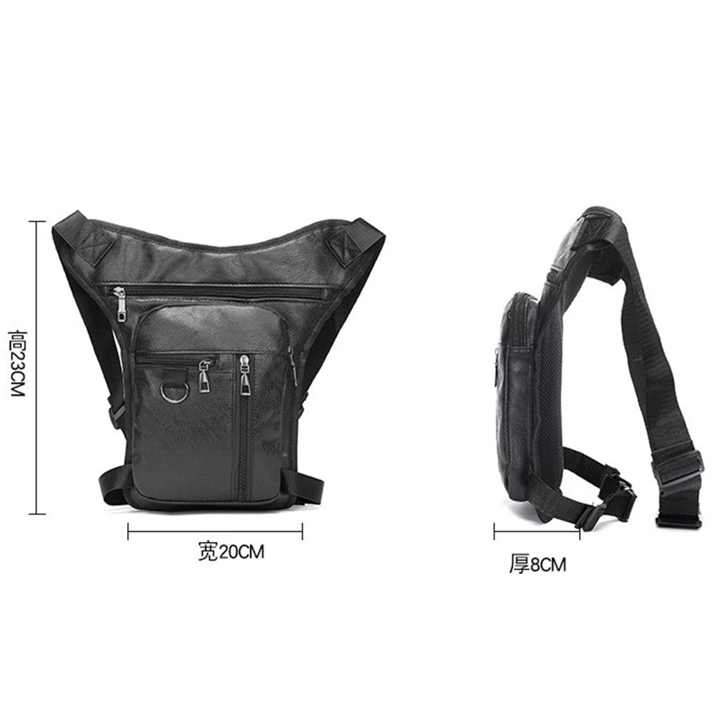 Sacoche de cuisse noire pour motard - vue 5
