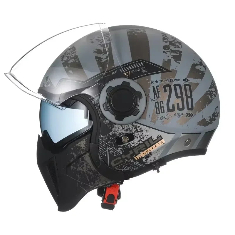 Casque moto modulable homme, vue de trois quarts - vue 1