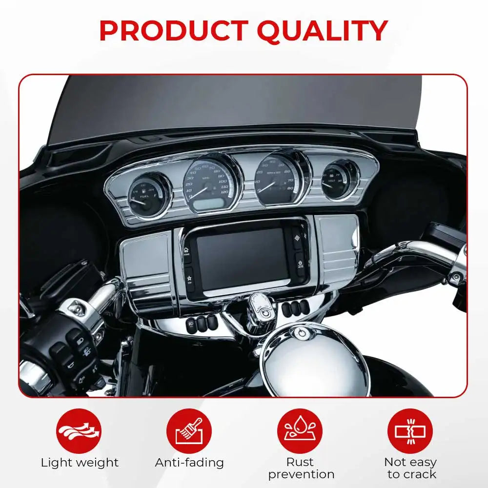 Kit garnitures de carénage chromées pour Harley Touring - vue 4