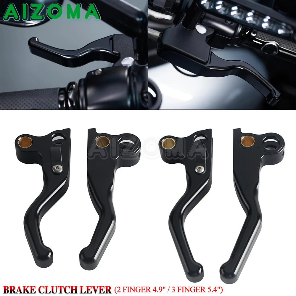 Kit de leviers de frein et d'embrayage CNC pour Harley-Davidson Softail Low Rider Heritage Classic Touring Road King Electra Glide – photo 2/17