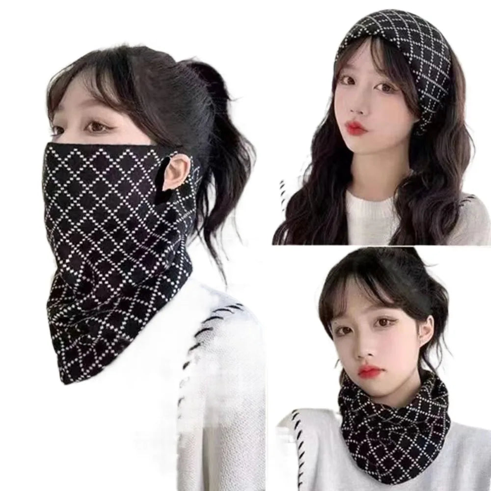 Cache-cou masque en polyester tricoté pour l'hiver - vue 10